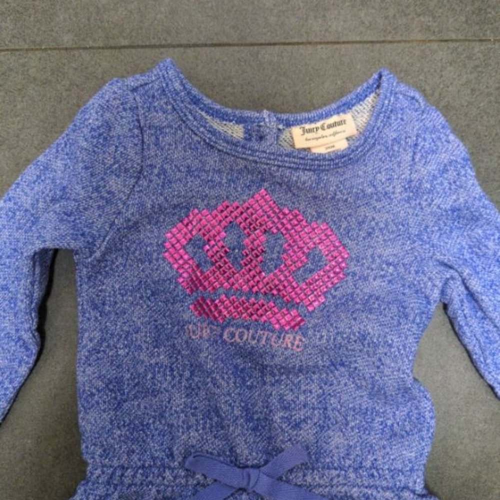 Juicy Couture Peplum sweater and leggings set size 24 M girls crown 2 piece set